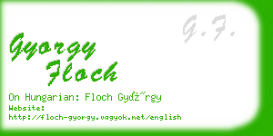 gyorgy floch business card